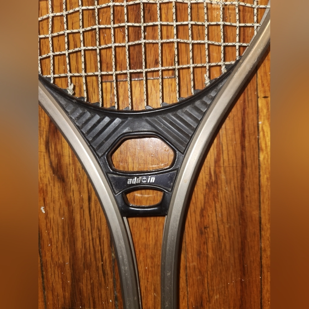Two Vintage 1981 Prince /R 4 Tennis Racquet Silver Black And Red - Picture 3 of 7